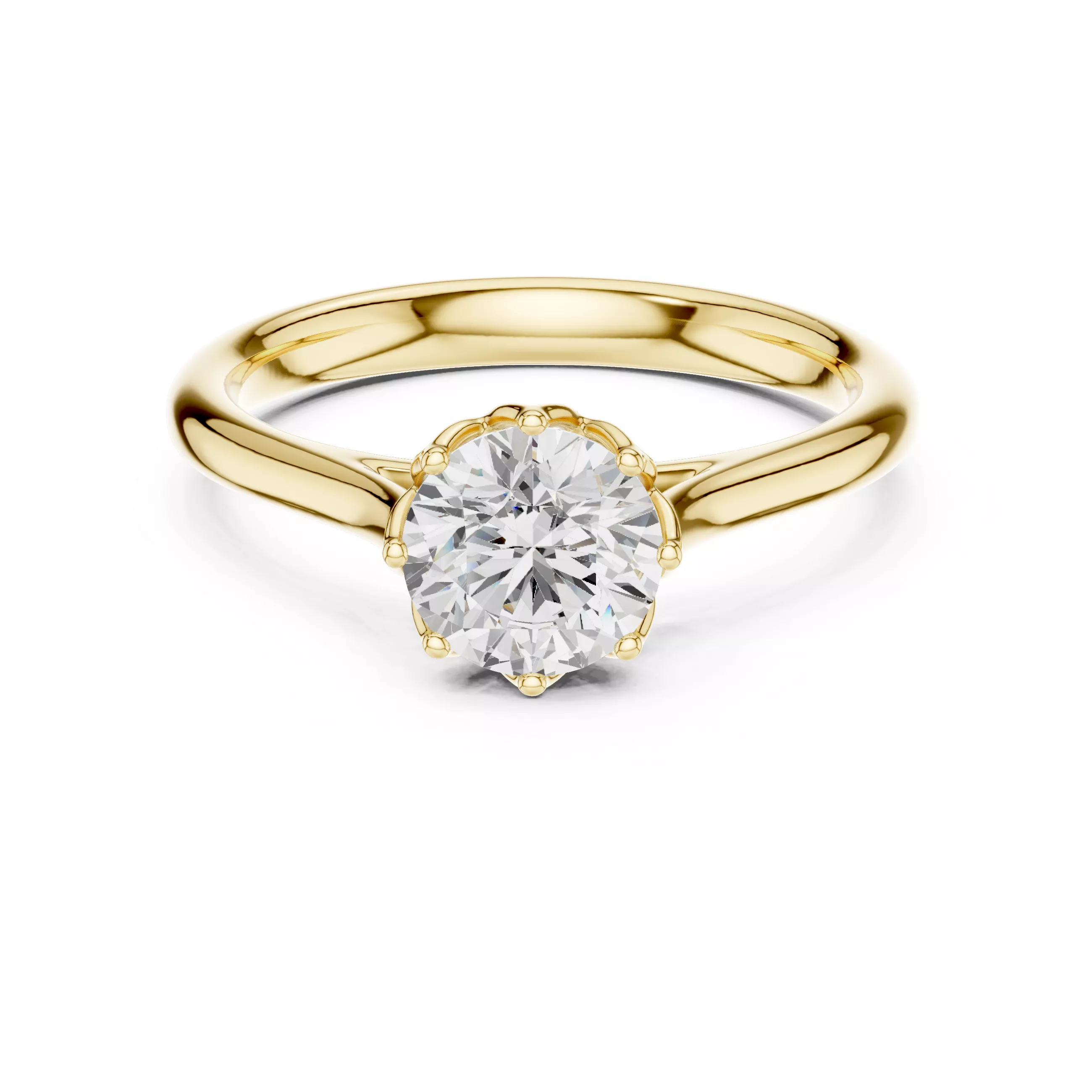 Diamond jewelry ring for woman 3D print model 3D print model