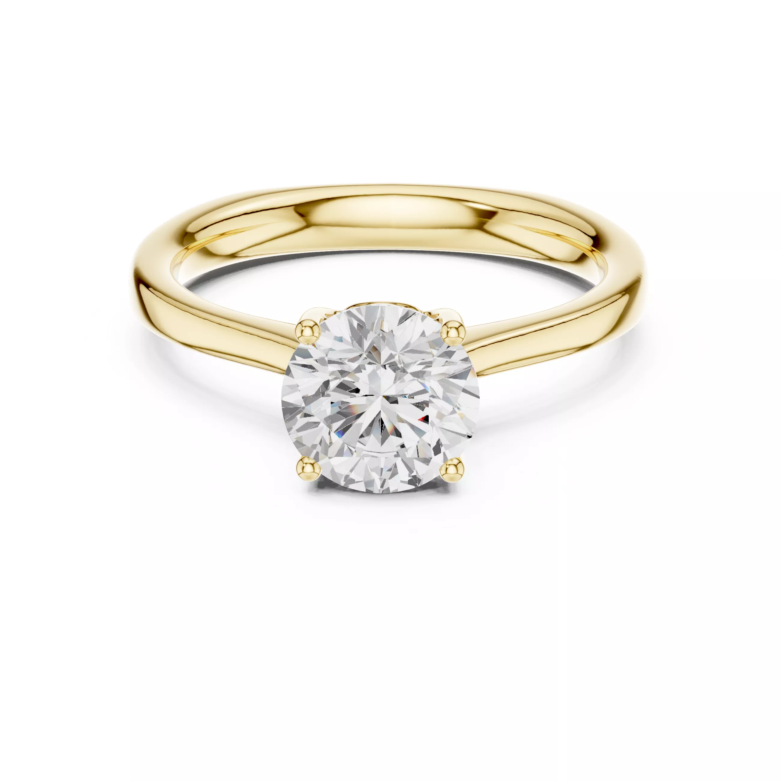Diamond jewelry ring for woman 3D print model 3D print model