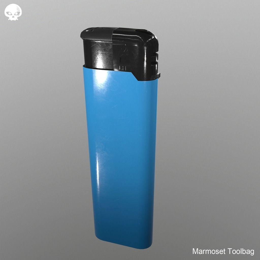 CigaretteLighter lighter Low-poly 3D model_7