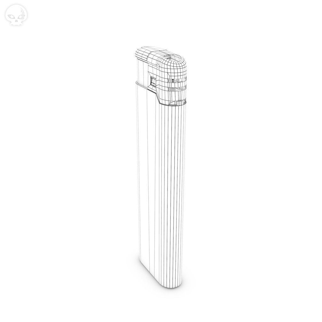CigaretteLighter lighter Low-poly 3D model_12