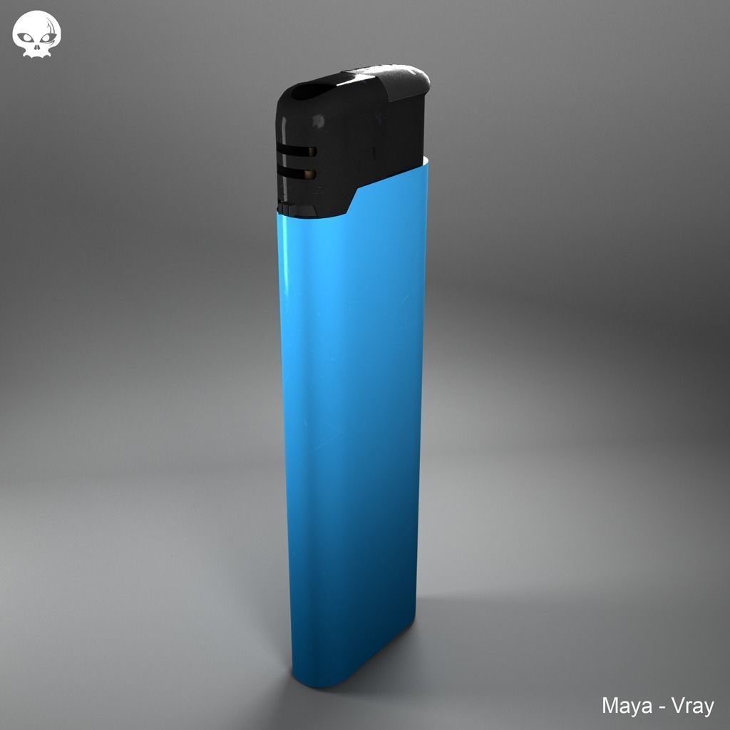 CigaretteLighter lighter Low-poly 3D model_4