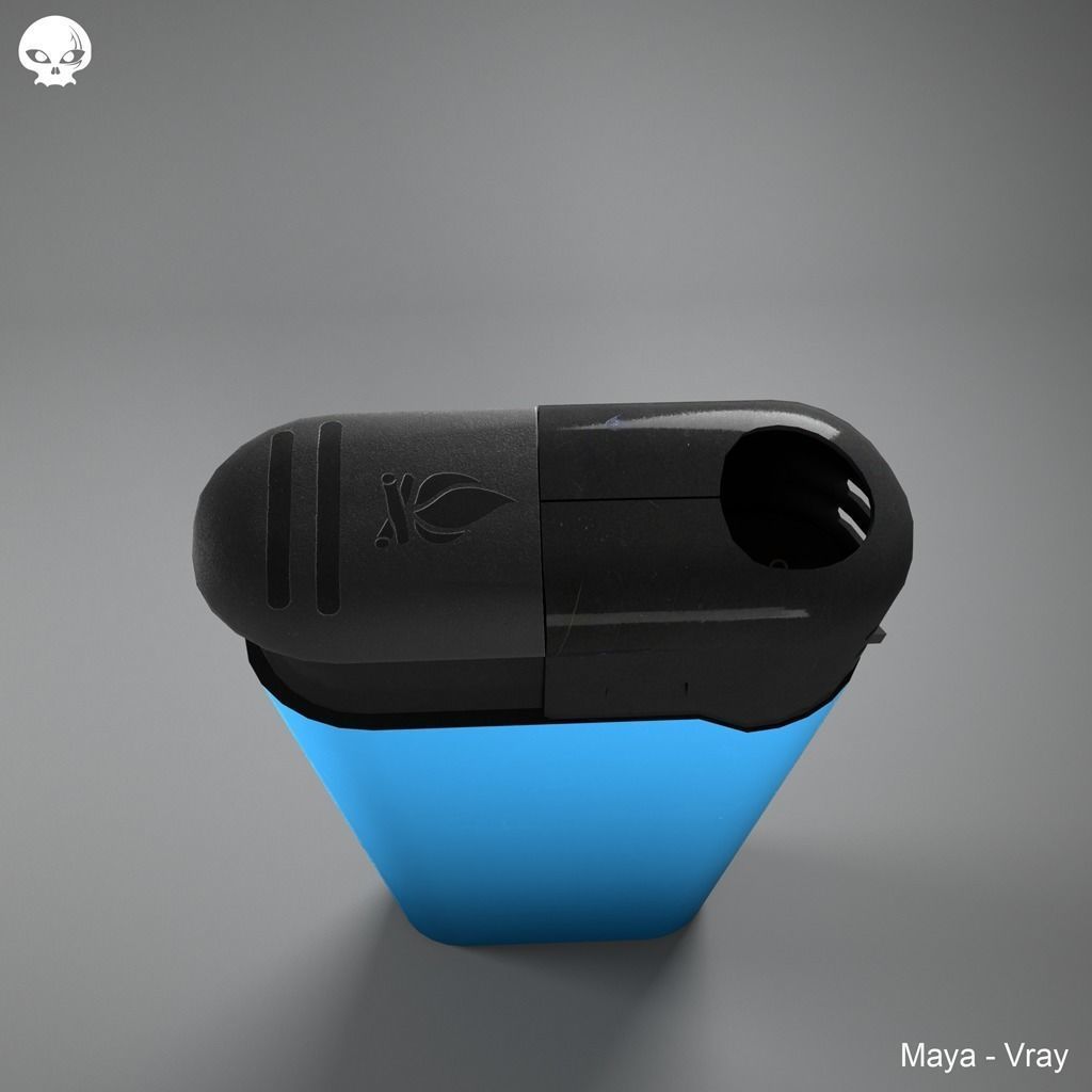 CigaretteLighter lighter Low-poly 3D model_5