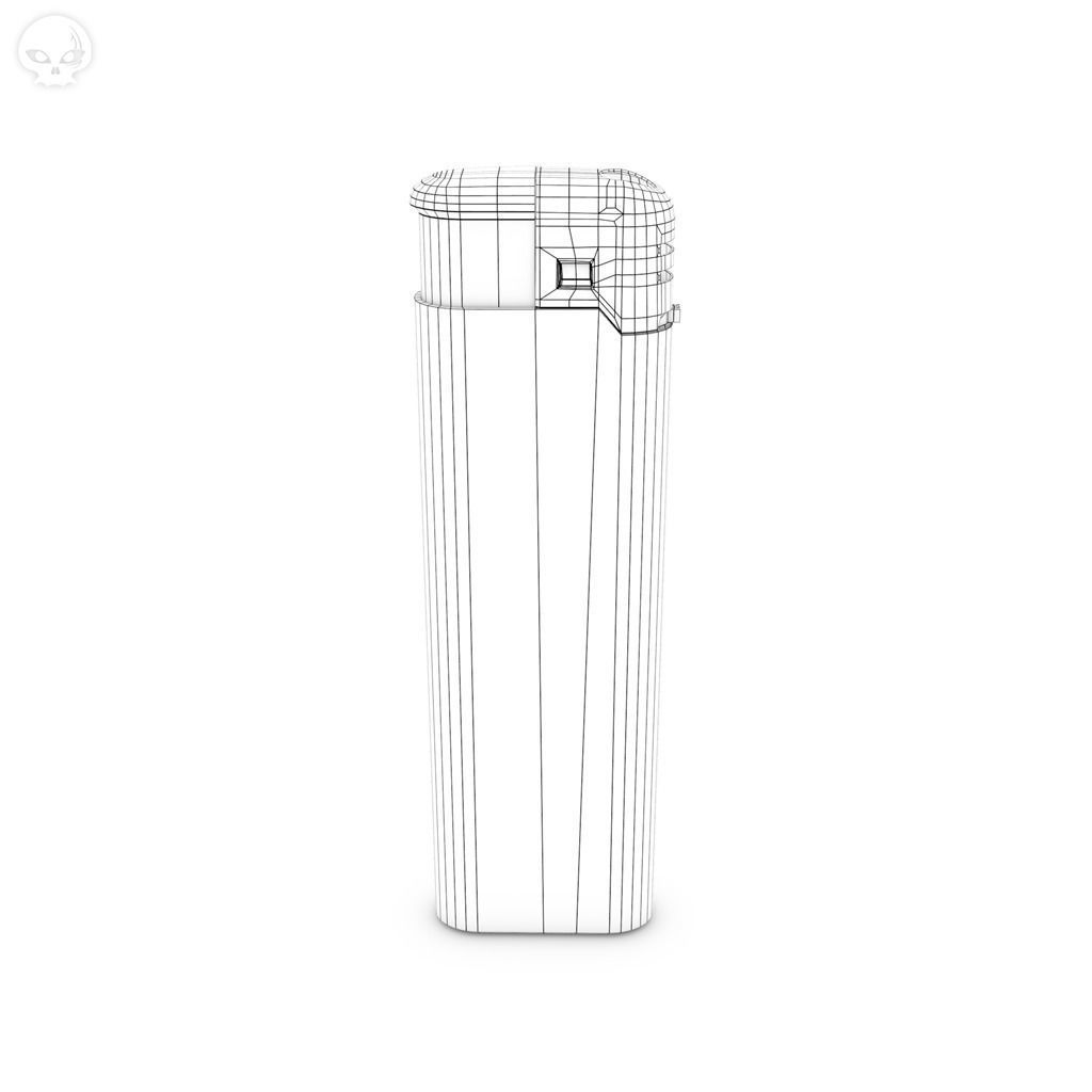 CigaretteLighter lighter Low-poly 3D model_11