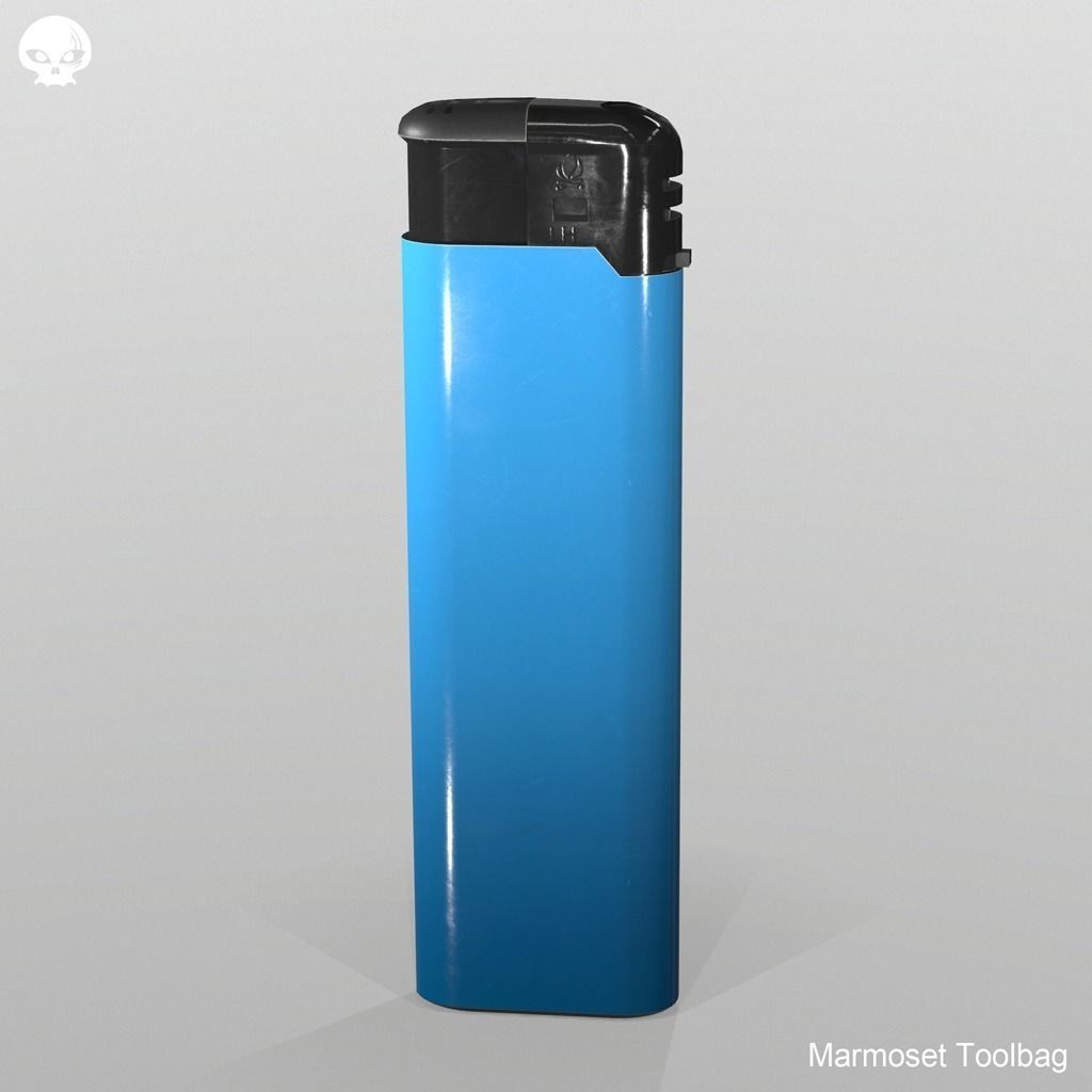 CigaretteLighter lighter Low-poly 3D model_0