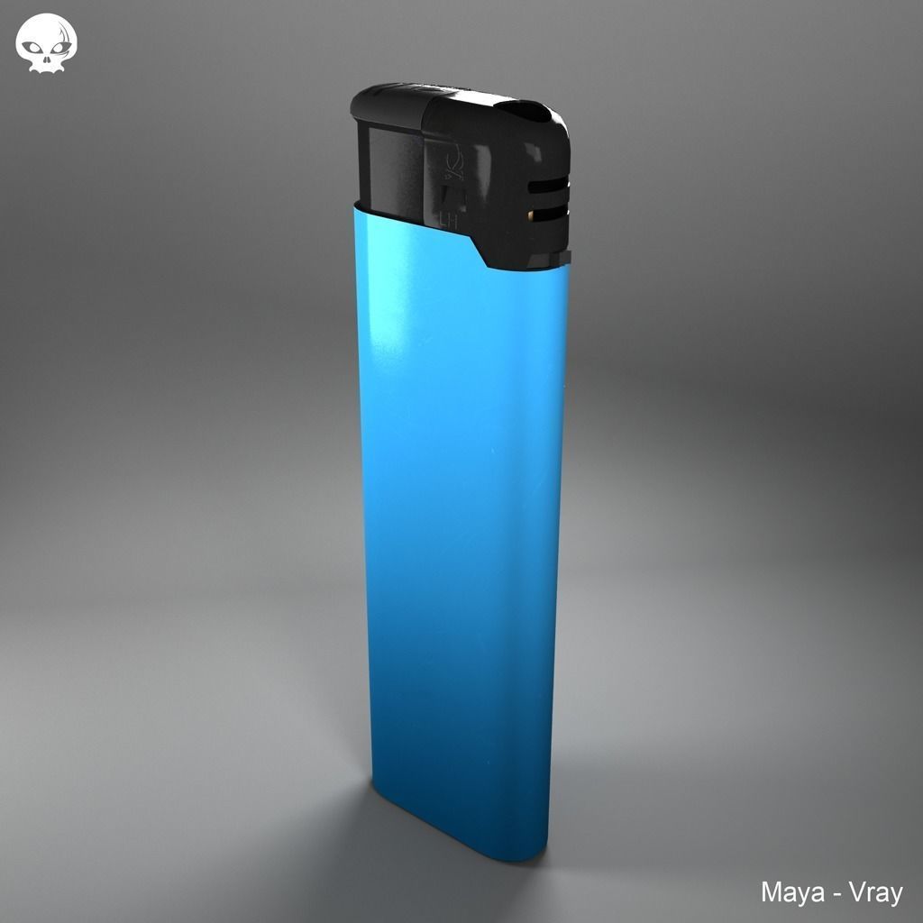 CigaretteLighter lighter Low-poly 3D model_2
