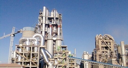 cement factory Low-poly 3D model_0