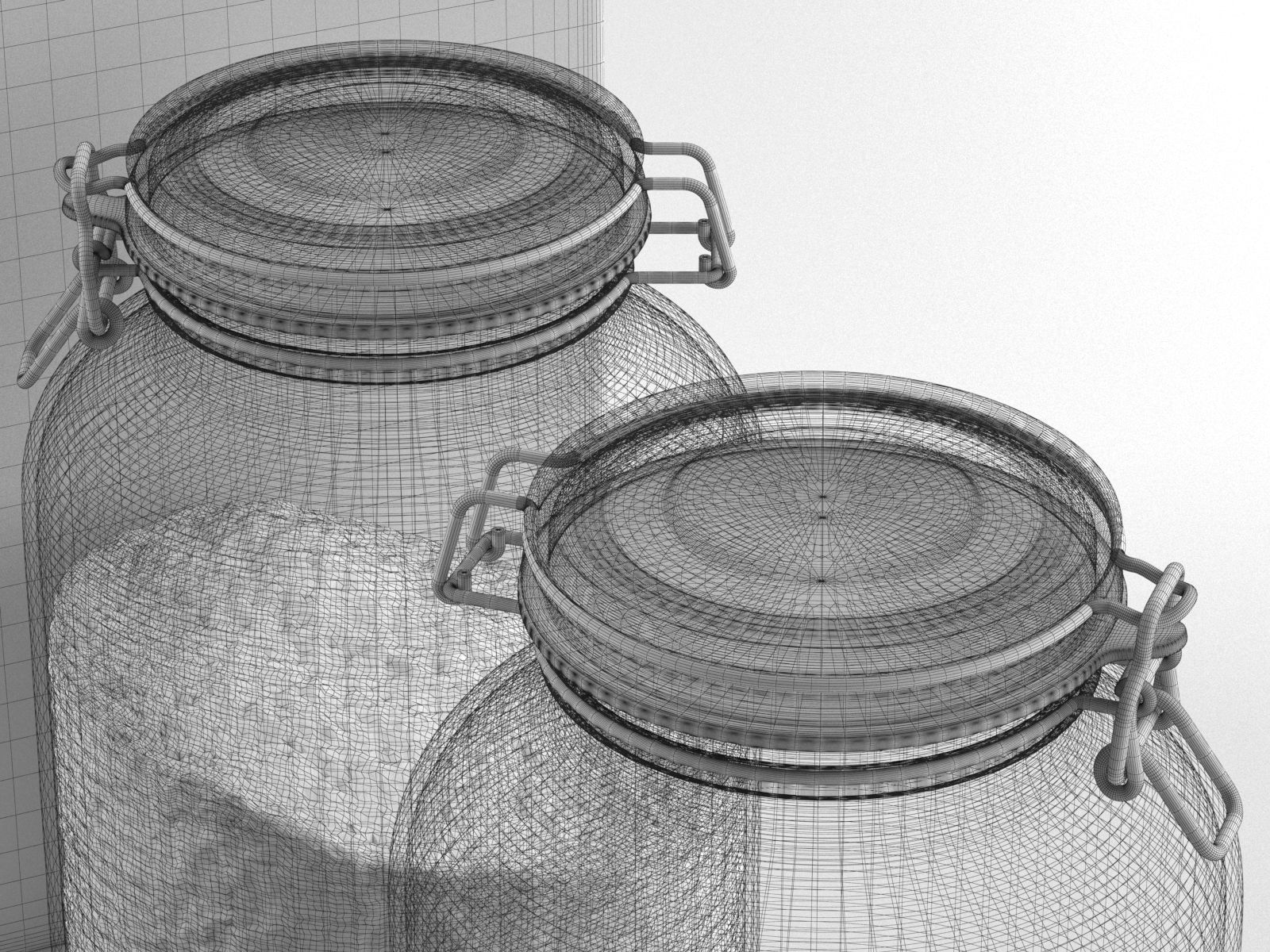 Books Jars and Plain Juicer 3D model_2