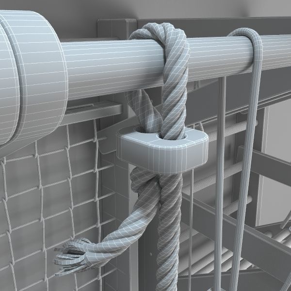 Collection of sports equipment 3D model_7