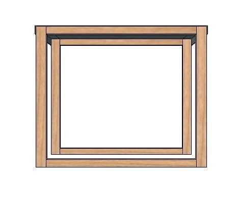 side table with grey blue top h35 w42 w42 Low-poly 3D model_4