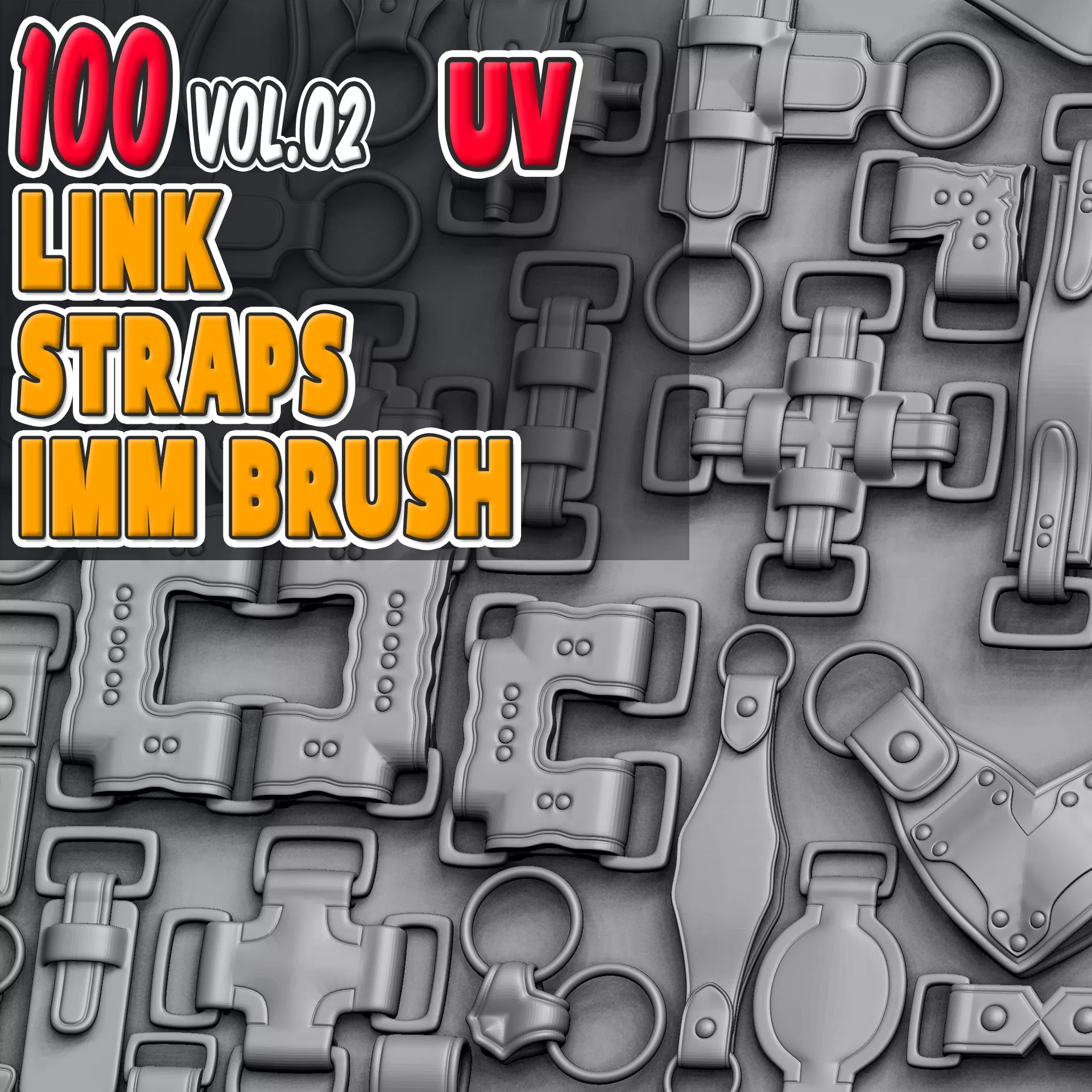 100 Link Straps IMM Brush Vol02 3D model