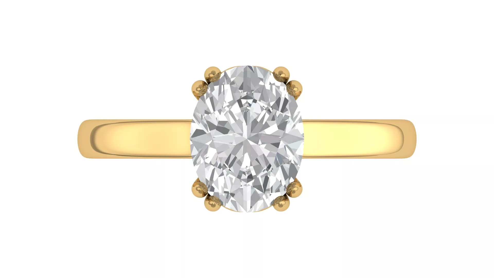 Diamond jewelry ring for woman 3D print model 3D print model