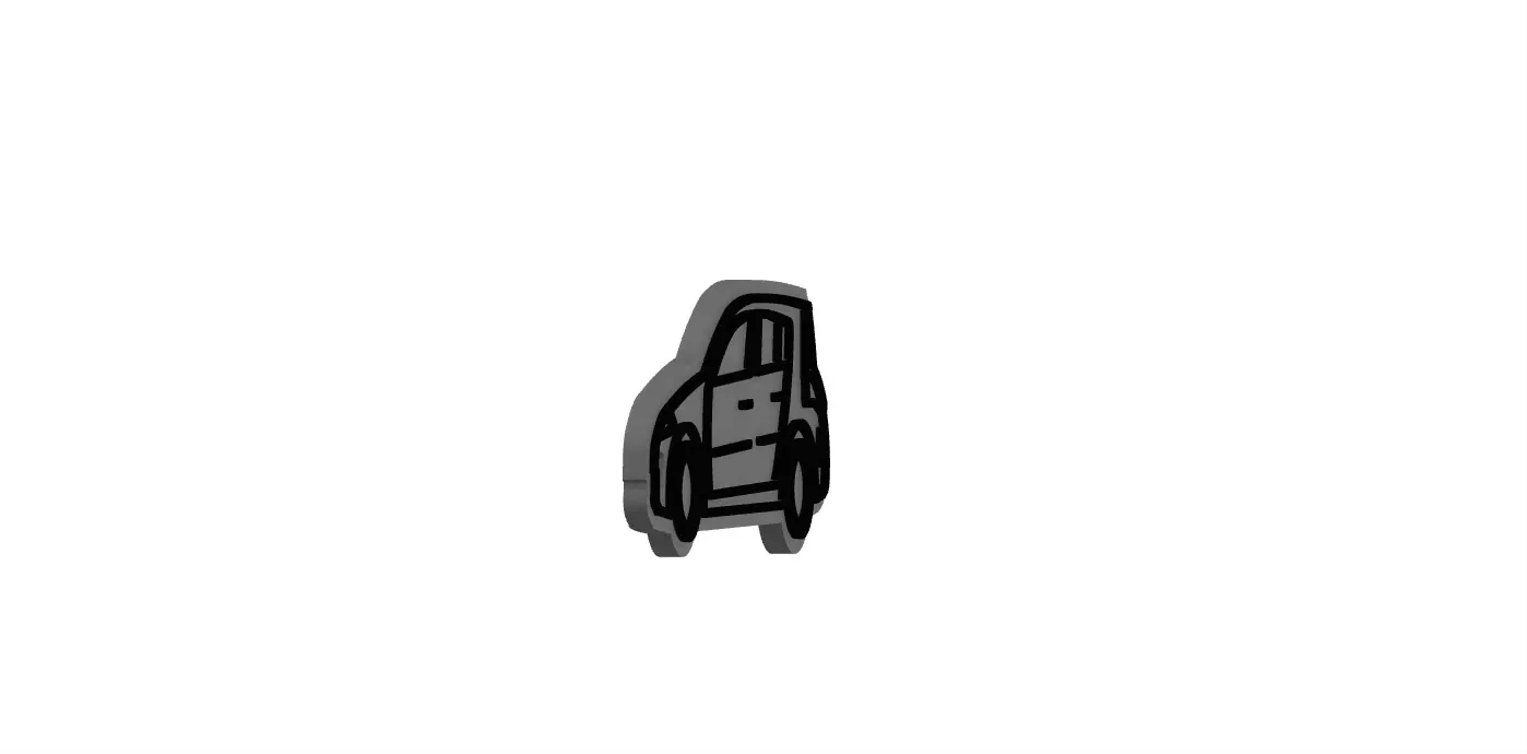 Renault Megane Keychain Stylish 3D Print Accessory 3D print model