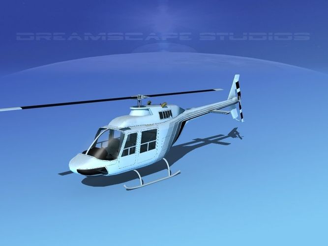 Bell 206 JetRanger V18 3D model