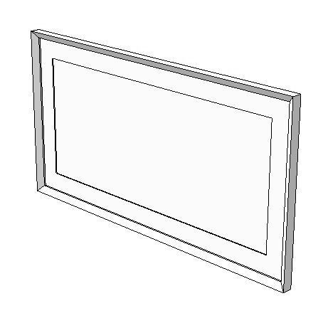 Framed Scottish photograph Mull of Kintyre w100cm Low-poly 3D model_3