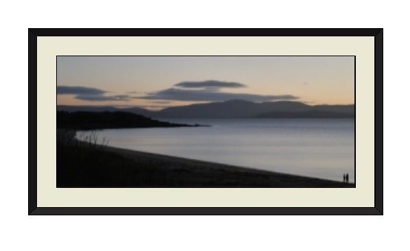 Framed Scottish photograph Mull of Kintyre w100cm Low-poly 3D model_1