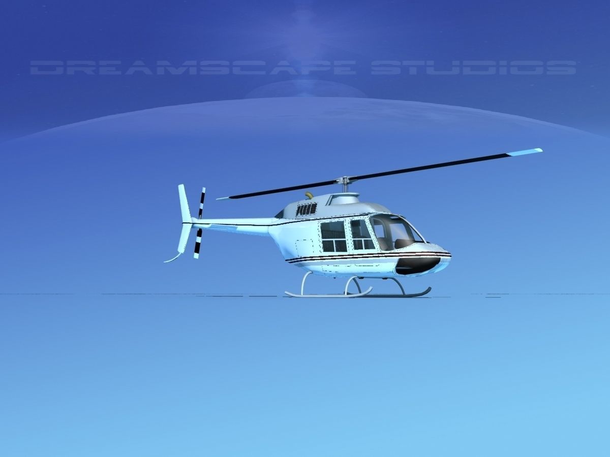 Bell 206 JetRanger V20 3D model_1