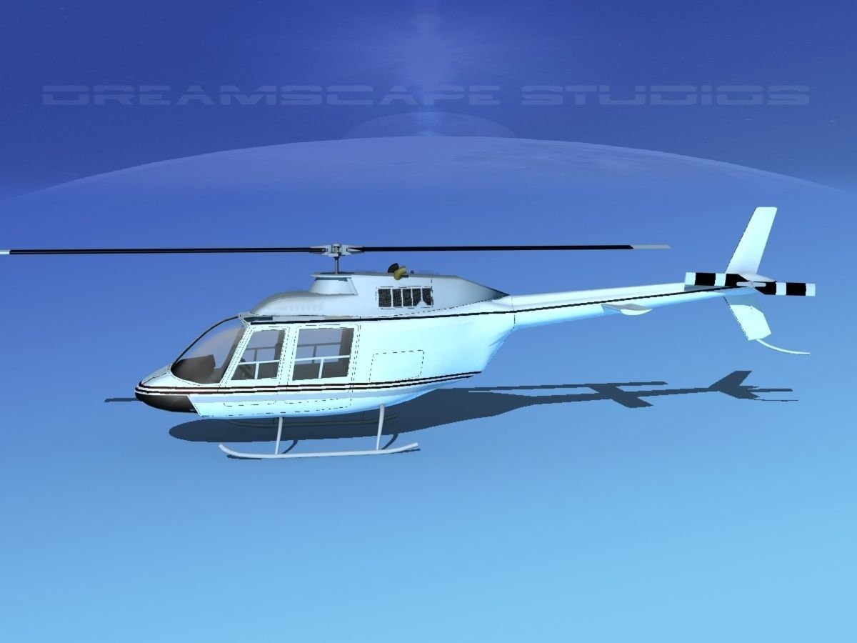 Bell 206 JetRanger V20 3D model_13
