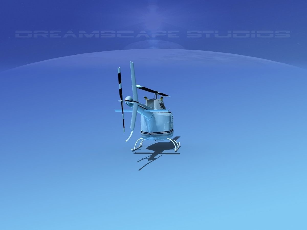 Bell 206 JetRanger V20 3D model_5