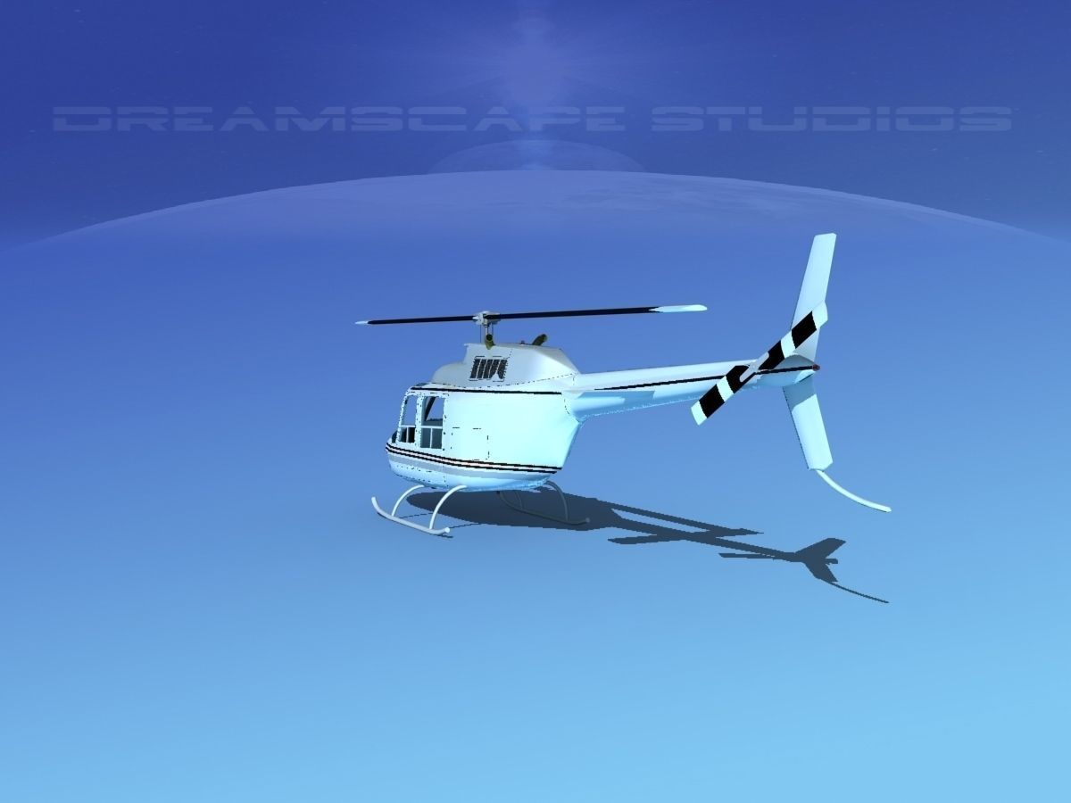 Bell 206 JetRanger V20 3D model_6