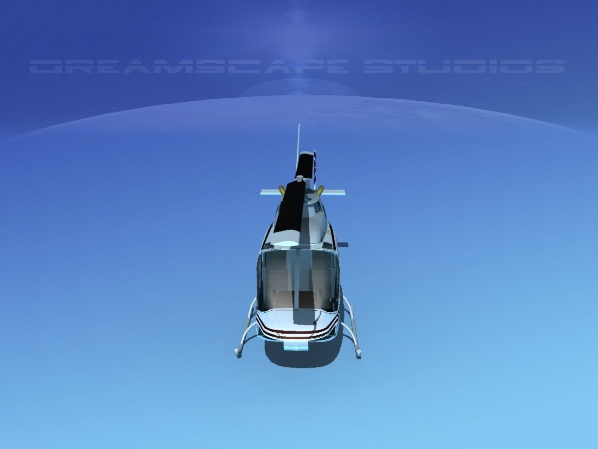 Bell 206 JetRanger V20 3D model_8