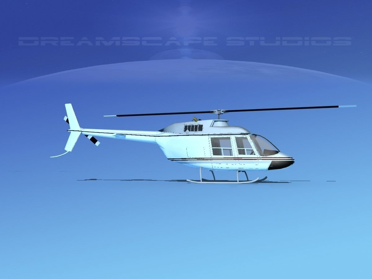 Bell 206 JetRanger V20 3D model_2