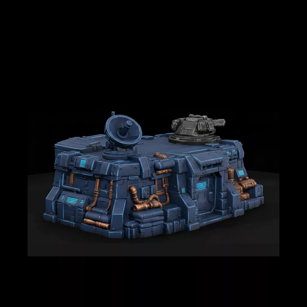 Scifi Command Bunker 3D print model