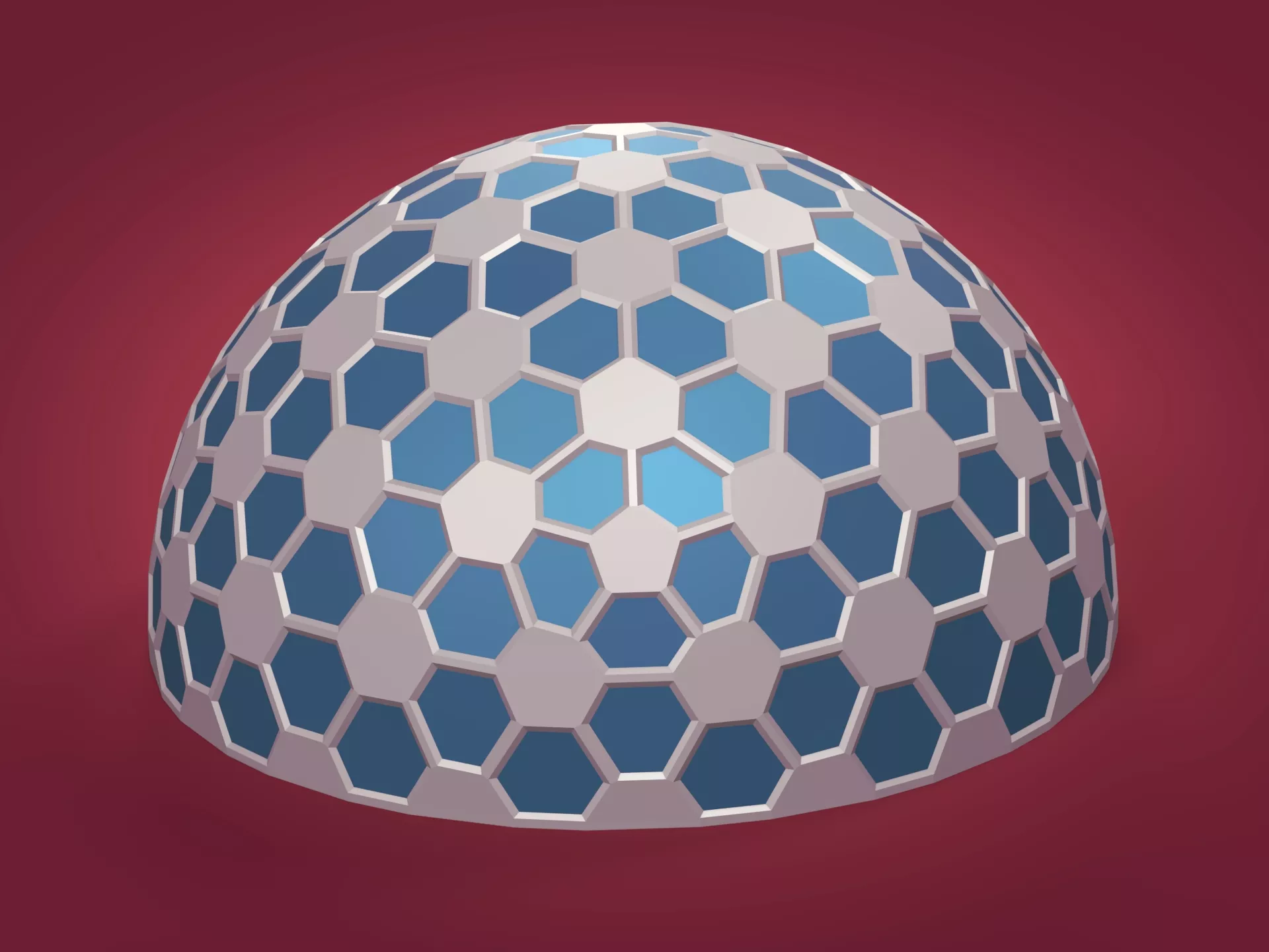 Architectural Structures Low-poly 3D model