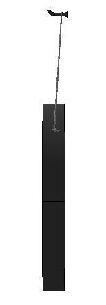 Round hanging mirror dia 45cm Low-poly 3D model_6