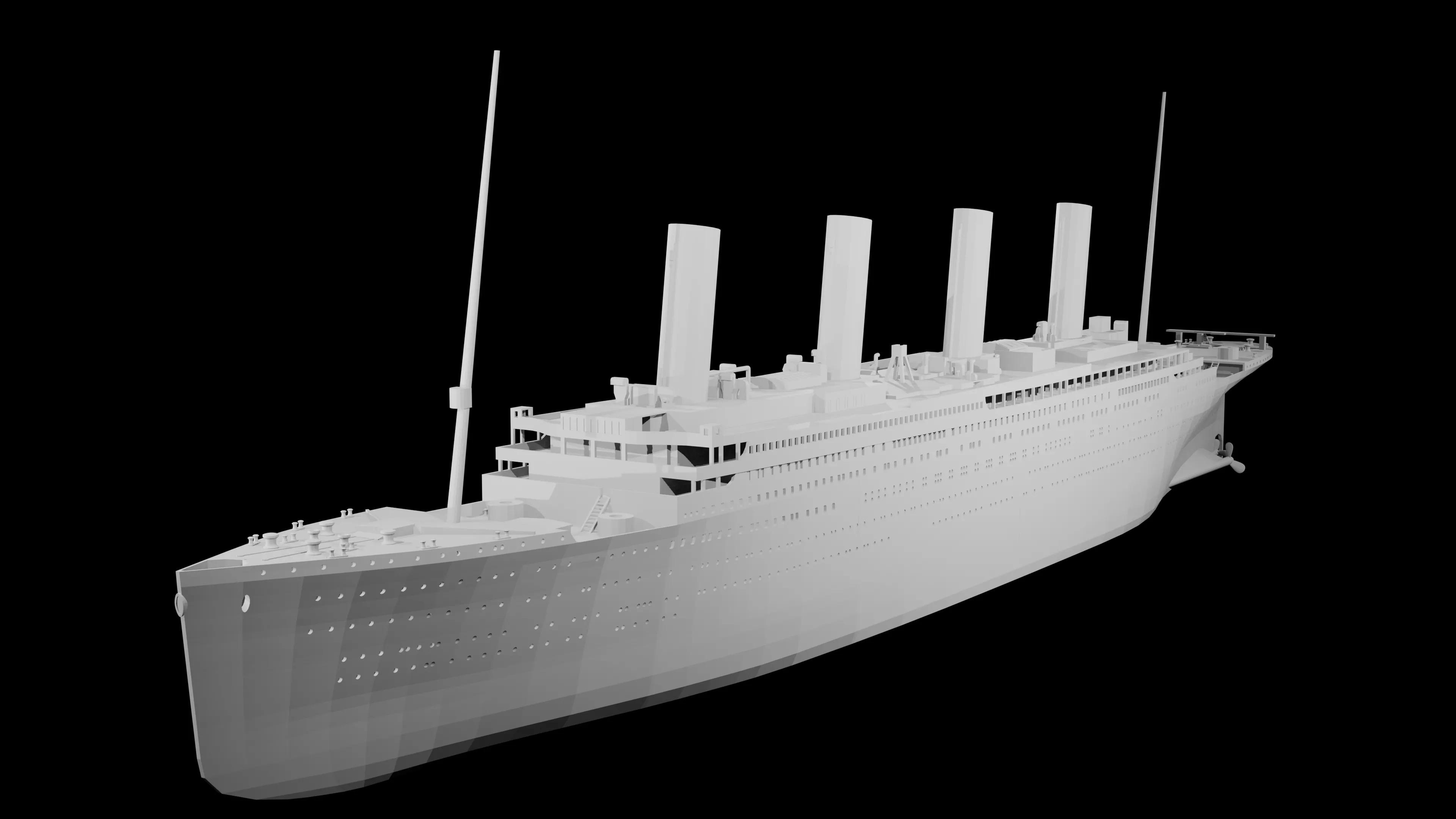 1 to 350 scale RMS Titanic CeraPotat version 3D print model