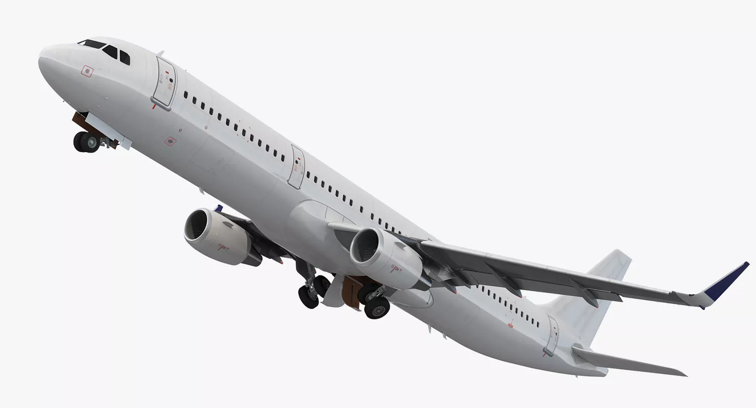 Airbus A321 Generic with Interior Rigged 3D model
