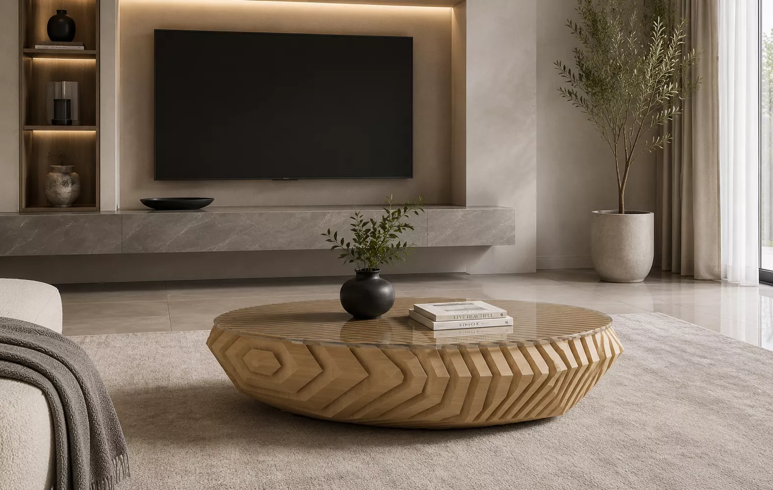 Original Wood coffee table free 3D model | CGTrader