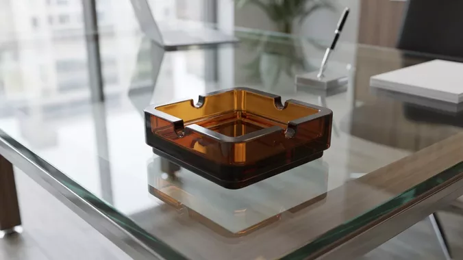 Square  Ashtray