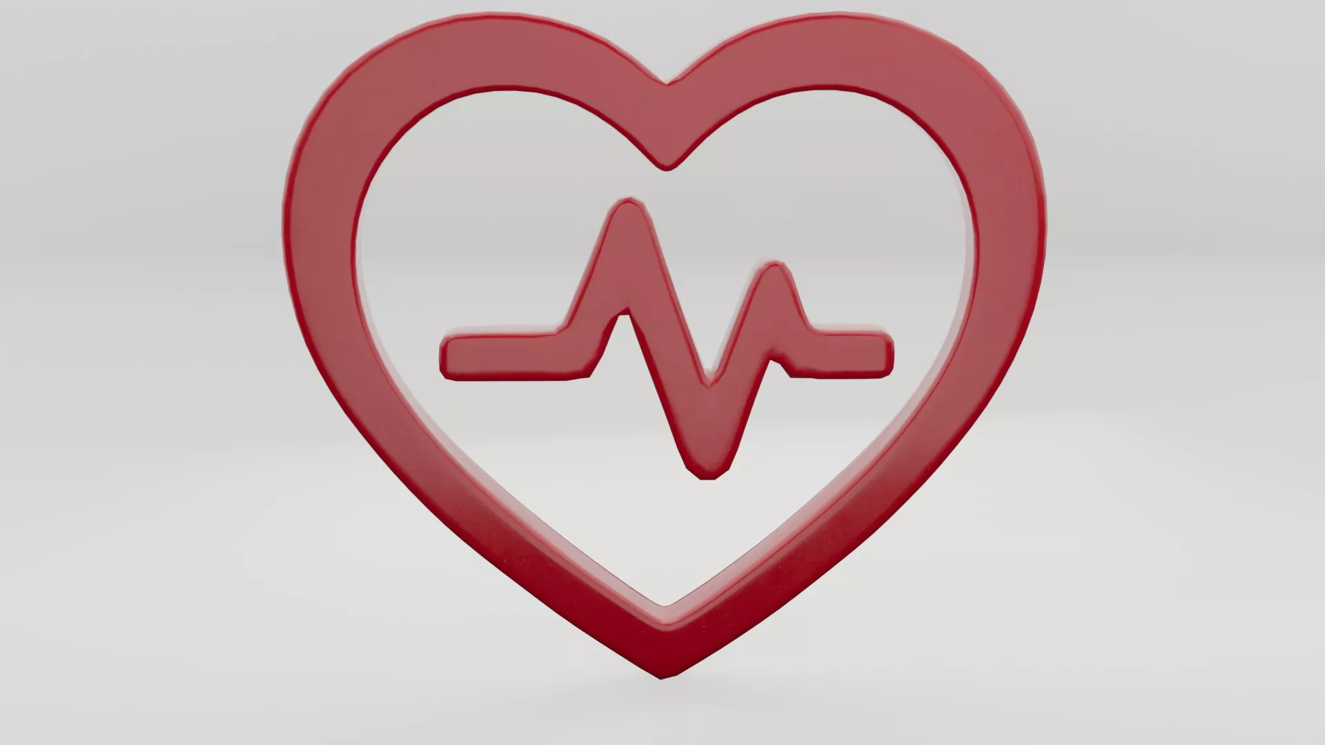 Heartbeat Pulse Low-poly 3D model