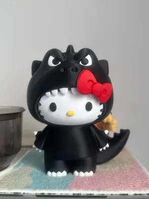 Hello Kitty x Godzilla McDonald collaboration 3D print model