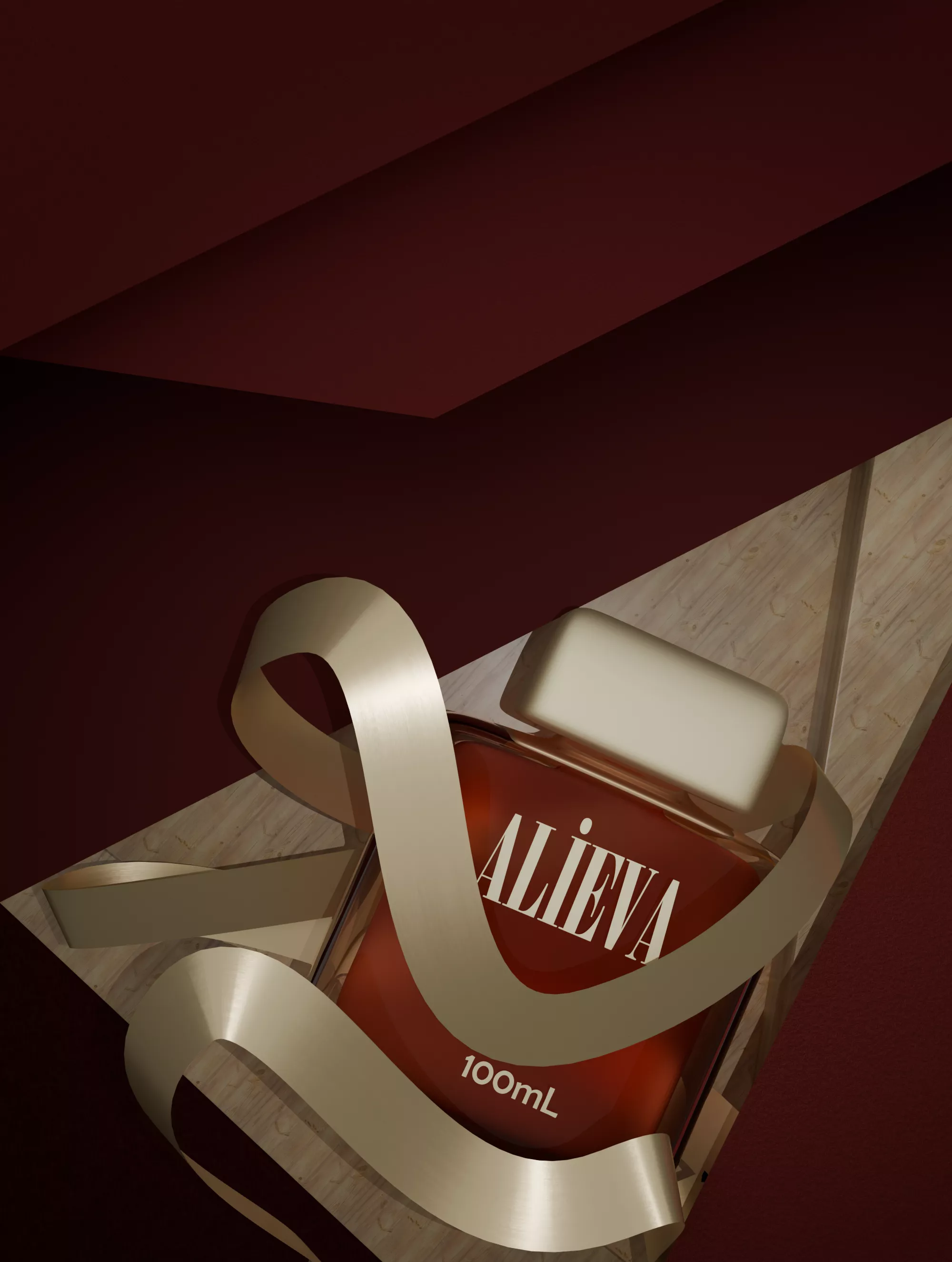 Luxury Perfume 3D Product Visualization - Crimson Passion 3D model