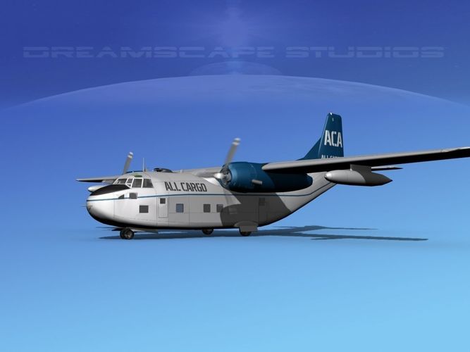 Fairchild C-123B Air Cargo Associates 3D model