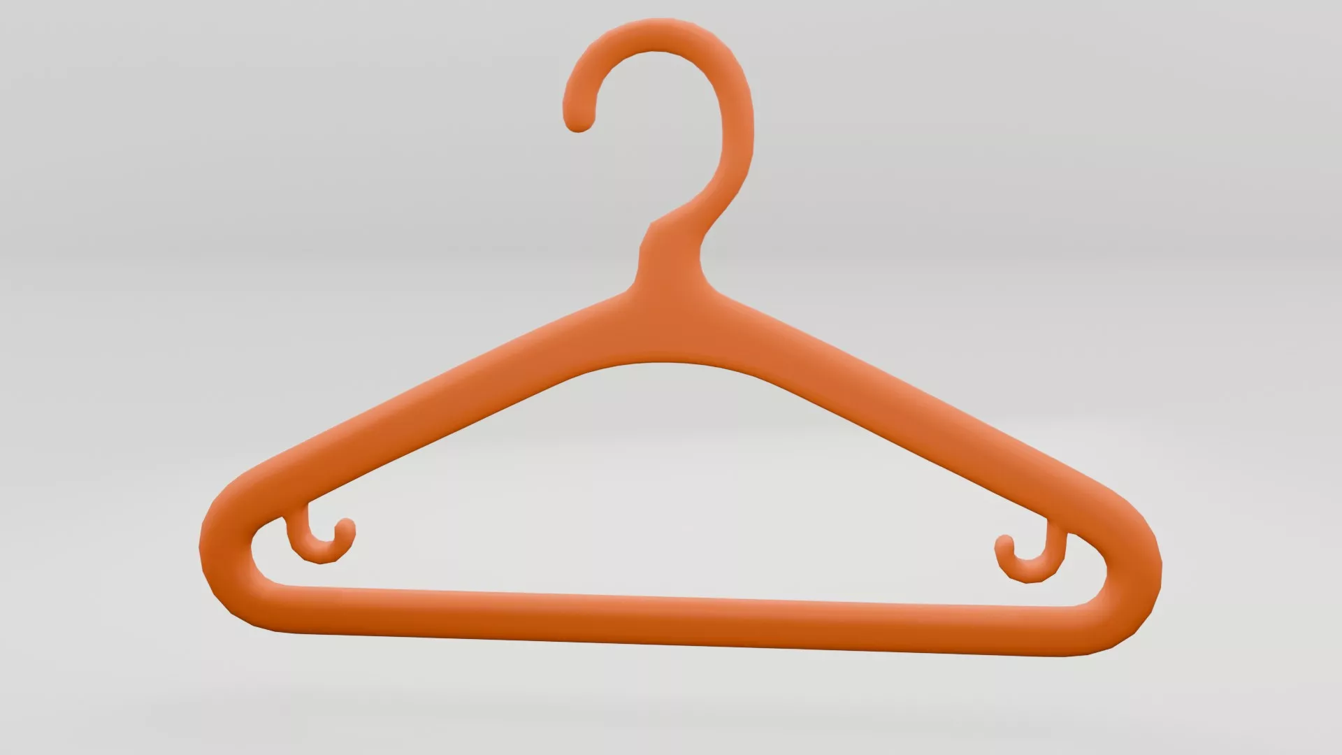 Plastic Tubular Clothes Hanger Low-poly 3D model