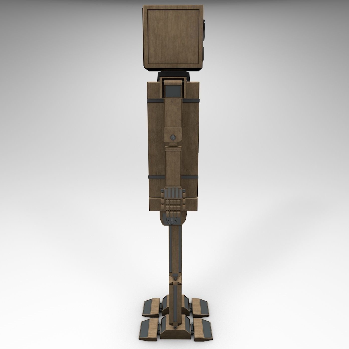 Shikaku The Hipster Robot Next Gen PBR Game and Render Ready Low-poly 3D model_2