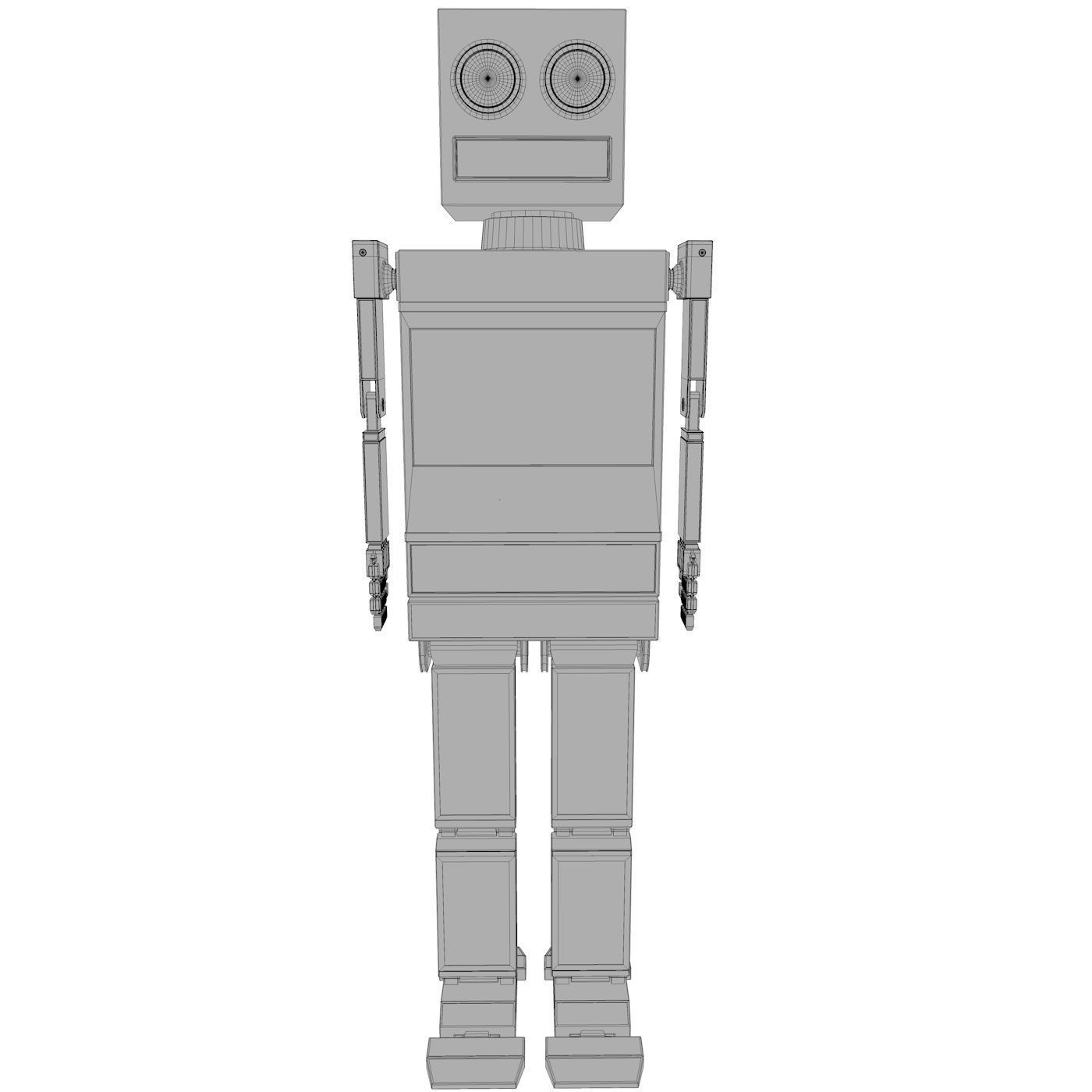 Shikaku The Hipster Robot Next Gen PBR Game and Render Ready Low-poly 3D model_26