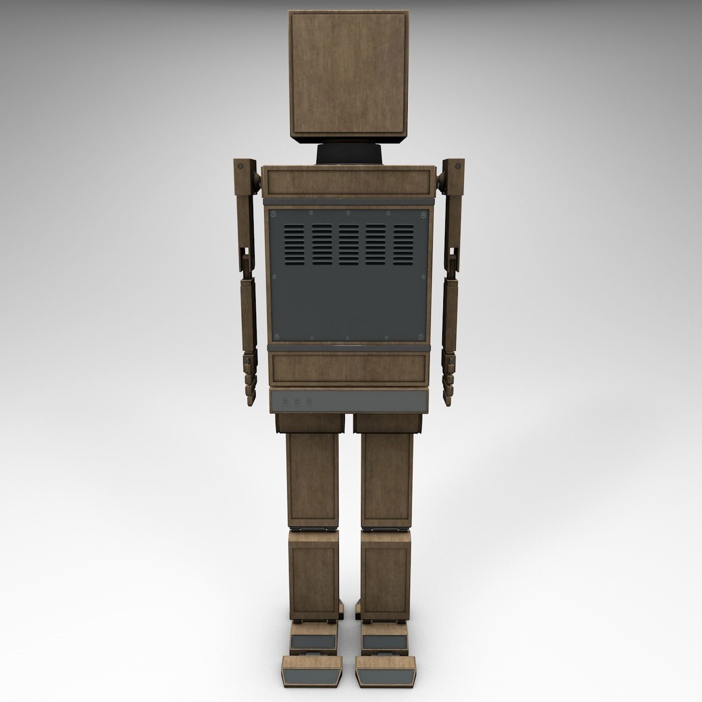 Shikaku The Hipster Robot Next Gen PBR Game and Render Ready Low-poly 3D model_16