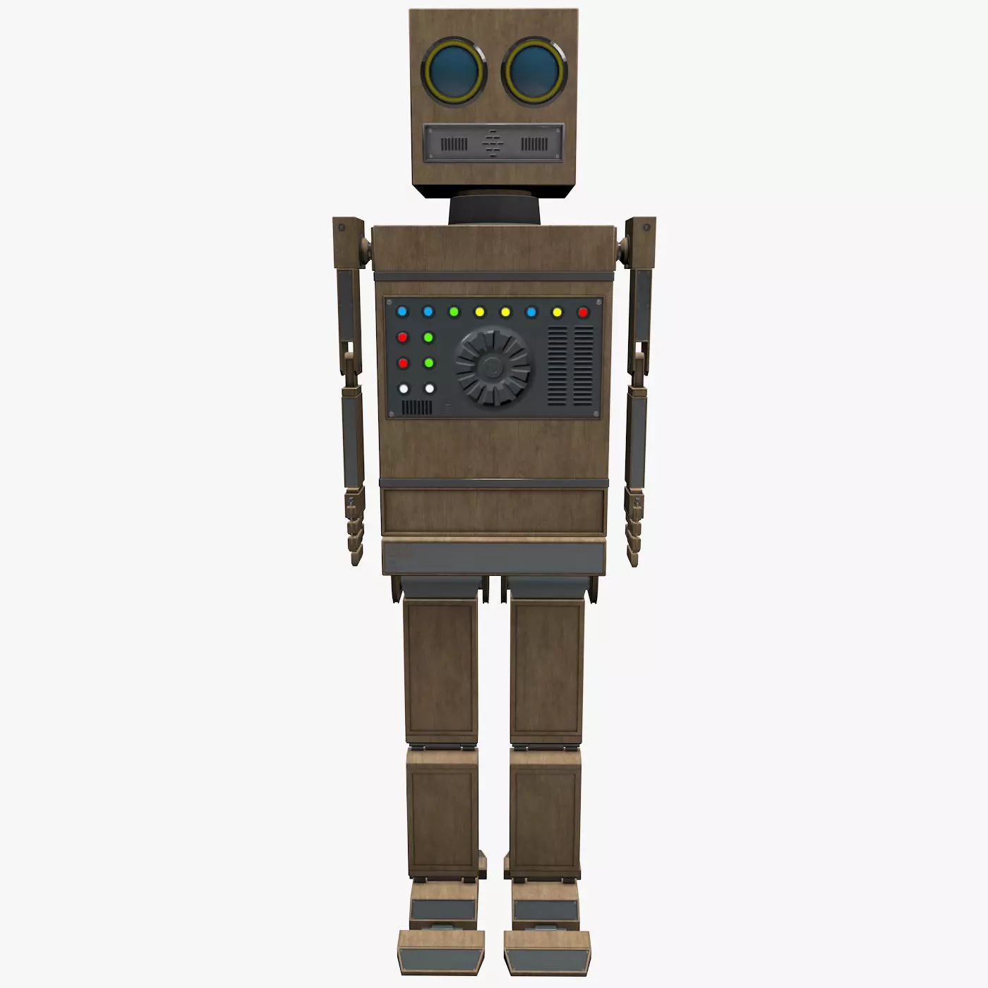 Shikaku The Hipster Robot Next Gen PBR Game and Render Ready Low-poly 3D model_0
