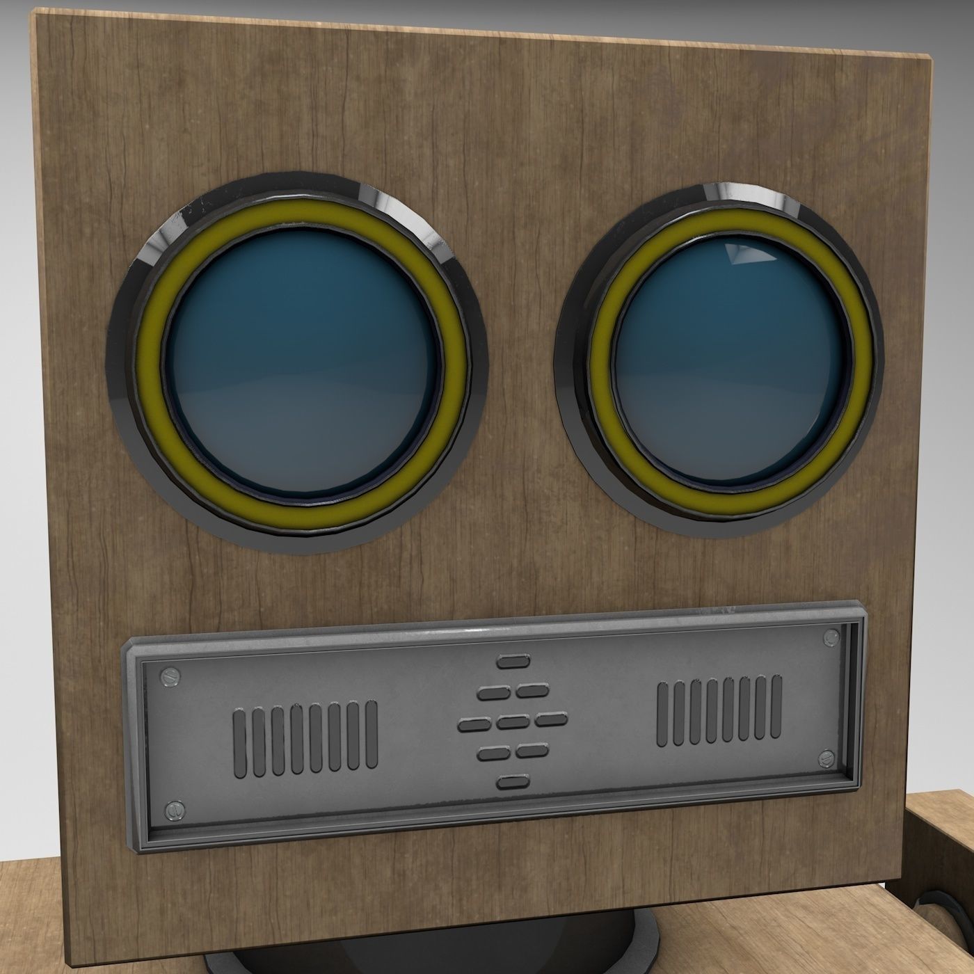 Shikaku The Hipster Robot Next Gen PBR Game and Render Ready Low-poly 3D model_10