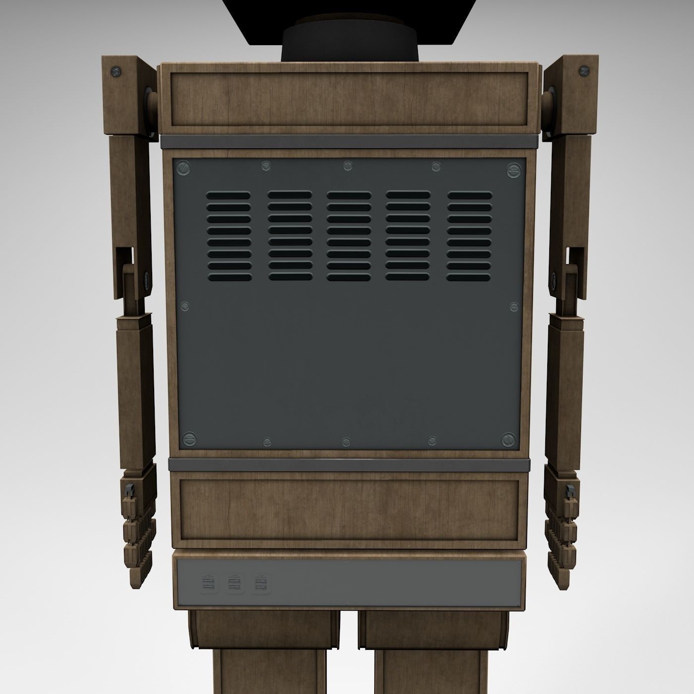 Shikaku The Hipster Robot Next Gen PBR Game and Render Ready Low-poly 3D model_11