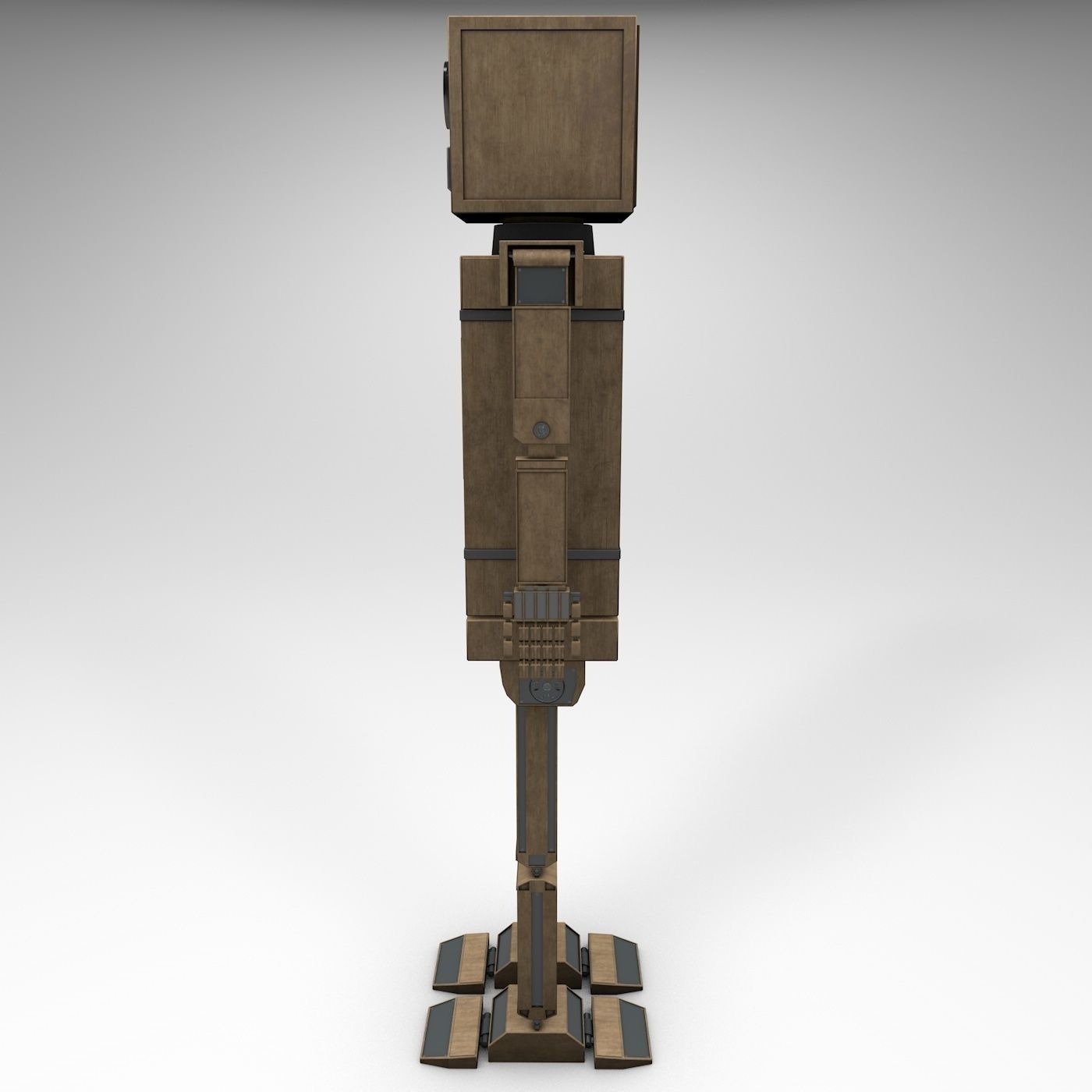 Shikaku The Hipster Robot Next Gen PBR Game and Render Ready Low-poly 3D model_1