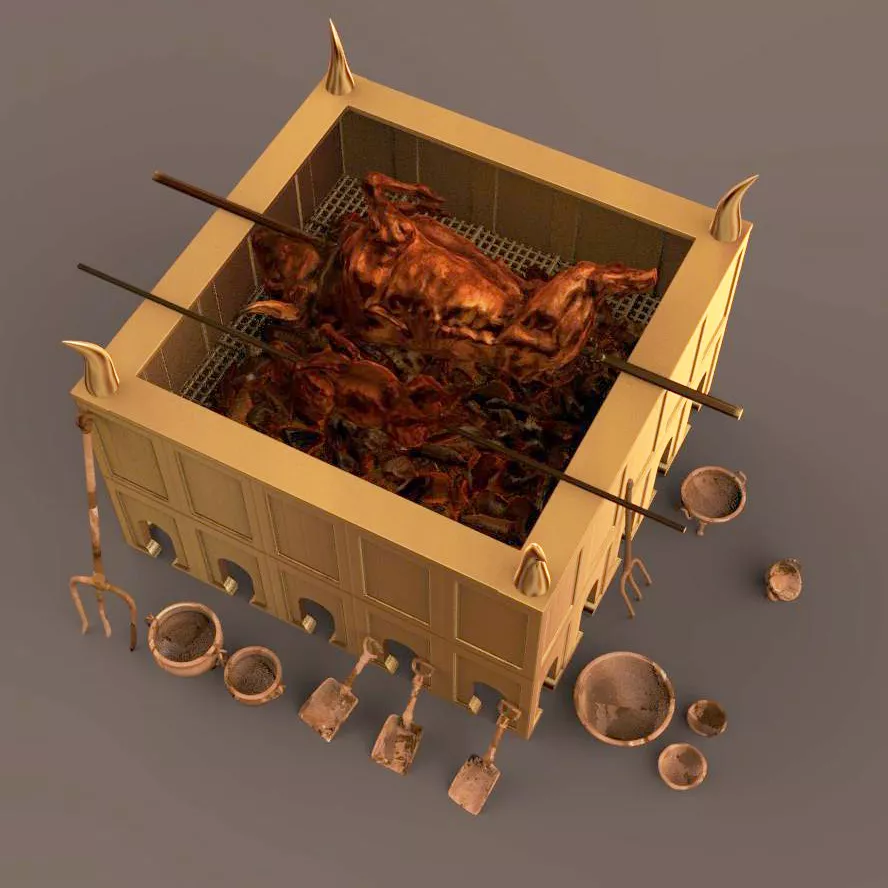 Bronze Altar of the Tabernacle Free 3D print model
