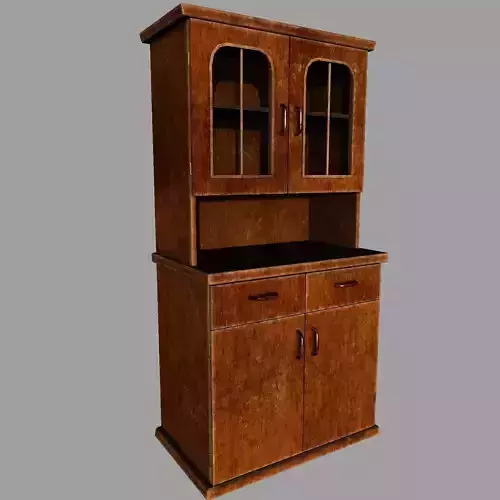 Old Cupboard Free low-poly 3D model