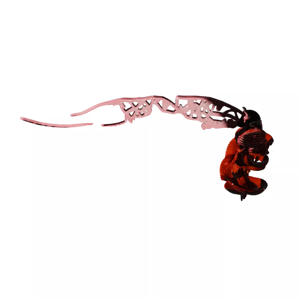 Demon Spiral Figure Free 3D model