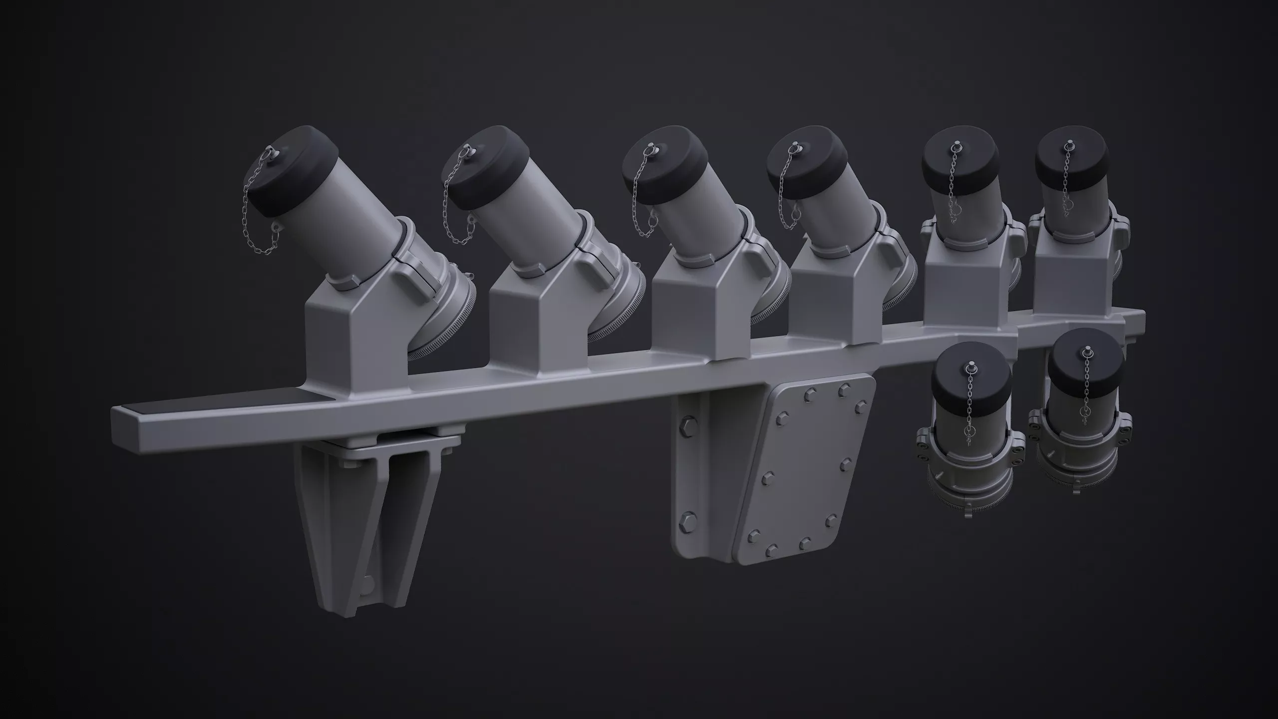 Multi-Purpose Launcher MPL 76 CAD 3D model