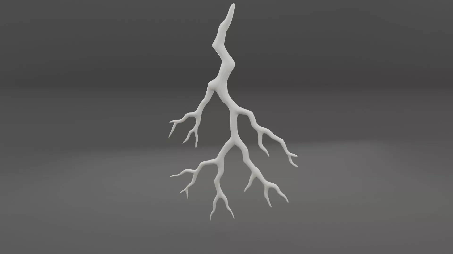 Thunderstorm crack Low-poly 3D model