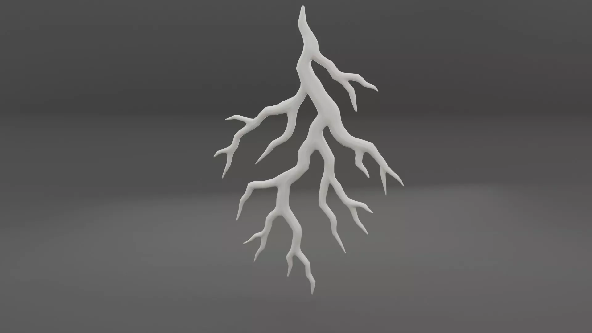 Thunderstorm crack Low-poly 3D model